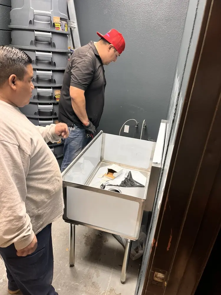 Commercial plumbing and sink installation in Youngtown